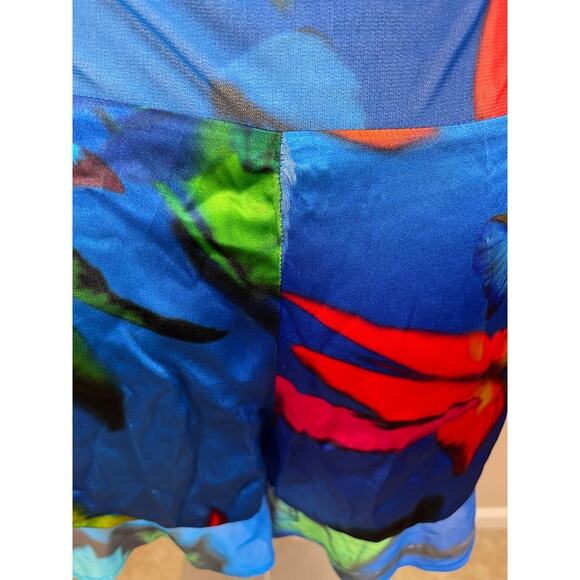 Mirae Louana Floral Butterfly Blue Romper Size 6 - Picture 7 of 9